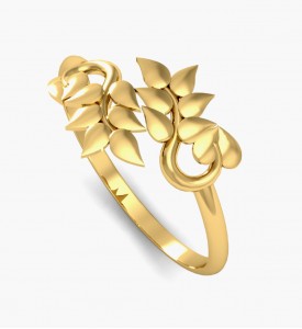 gold leaf ring
