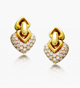 Gold Diamond Earing