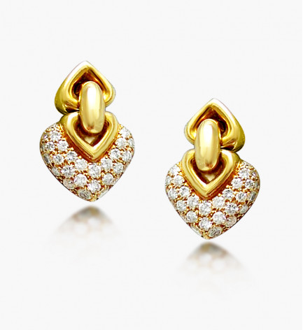 Gold Diamond Earing