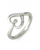 Cute Heart Diamond Ring
