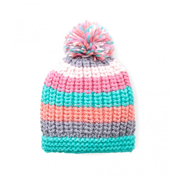 Pink Hand-Knitted Hat