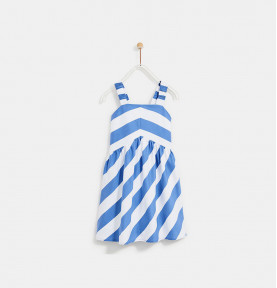 Nautical Mania Stripe Hi-Low Dress