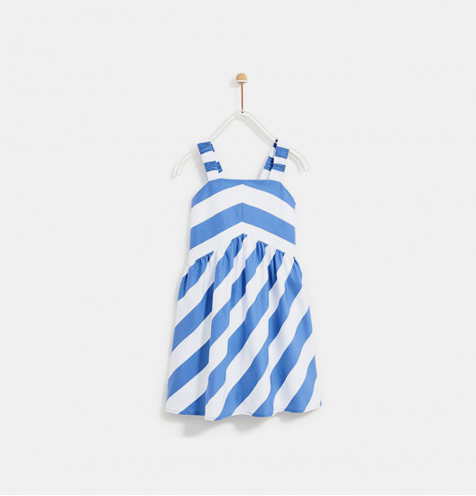Nautical Mania Stripe Hi-Low Dress