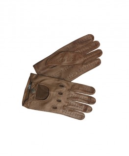 Men Soft Leather Warm Winter Riding woolen Gloves 