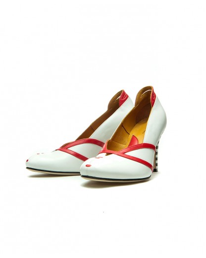 Latin Fabric Sandal Heel