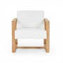 White Fabric Ming Chair 